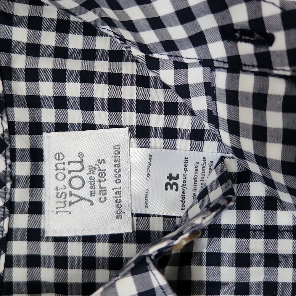 Carters Boys 3 pc Dress Plaid Oufit - Picture 2 of 8